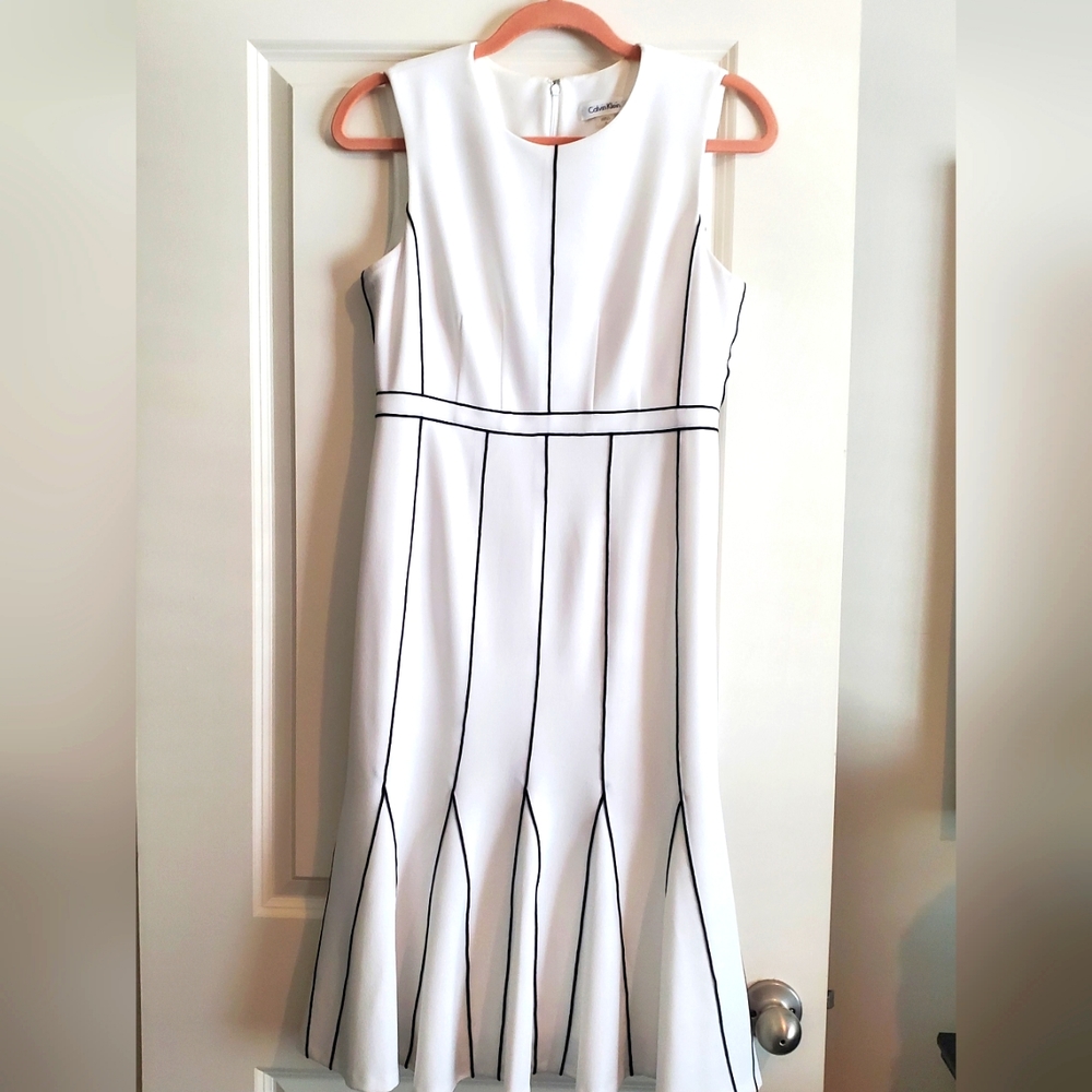 Calvin Klein white dress, size 6, EuC